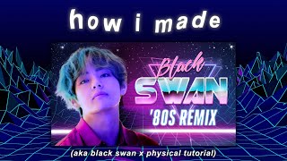 how i made the mashup in ''black swan' by bts except it's 1980s synthpop'