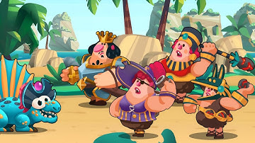 All Giant Boss Caveman vs Dimetrodon - Dino Bash 2 Travel Through Time