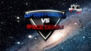 360° Short | Captain Harmon vs THE SPACE DEMON | Cardboard Horror #360video