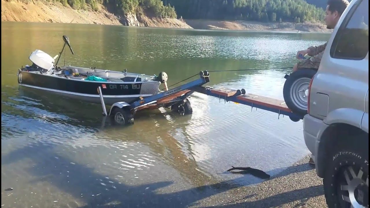 Tilting Boat Trailer - YouTube