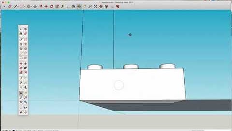 Learning some Sketchup basics by making a Lego block Part One