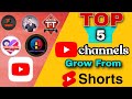 Top 5 Youtube channel grow from shorts video | 5 यूट्यूब चैनल जो shorts video से grow हुआ