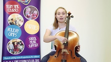 Learn to play cello with The Strings Club – playing pizzicato