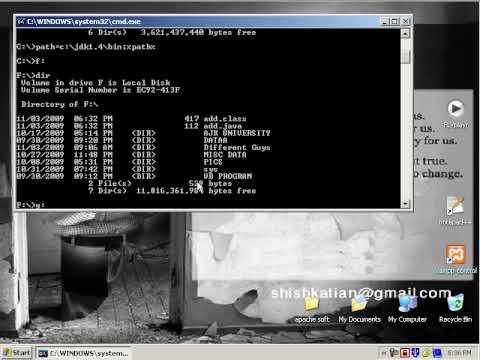 setting path using command prompt flv format