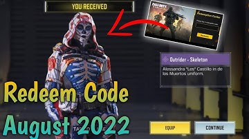 Cod Mobile Redeem Code august 2022 | Today Redeem Code Codm 2022 | New Redeem Code Codm 2022