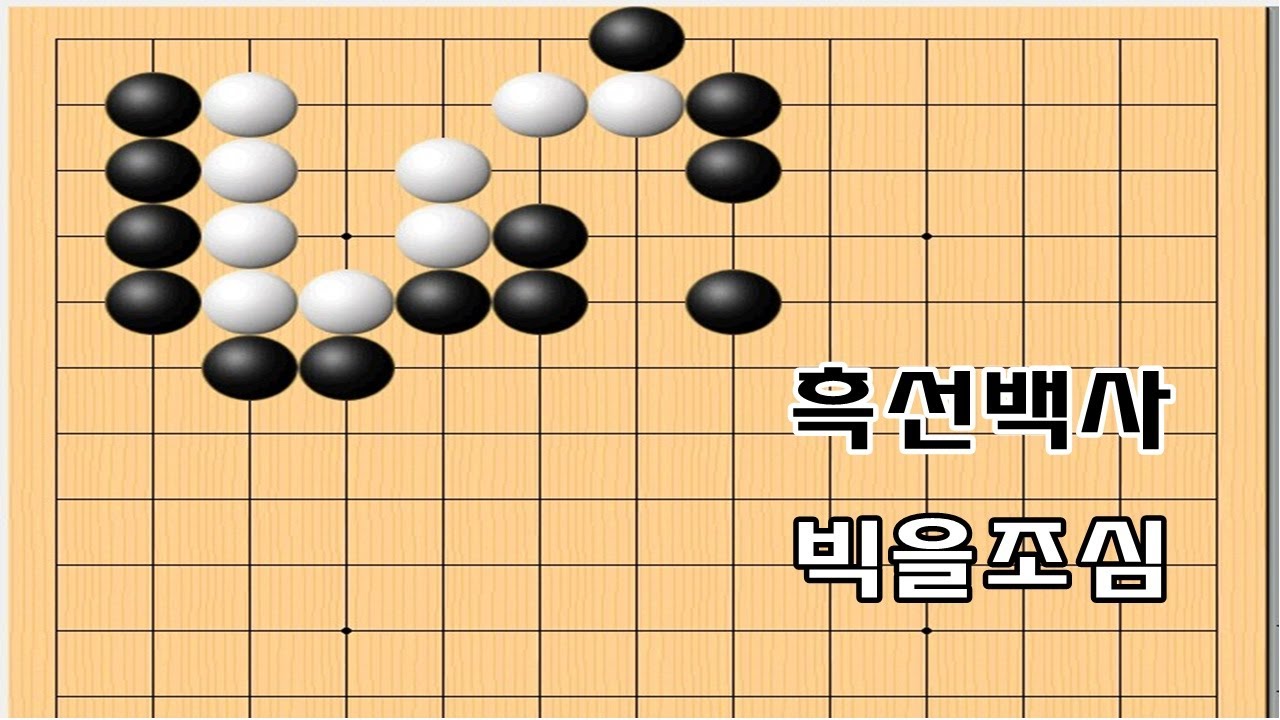 빅으로 사는수 조심 - 집을 줄이는묘수 - 바둑사활[실전사활]
