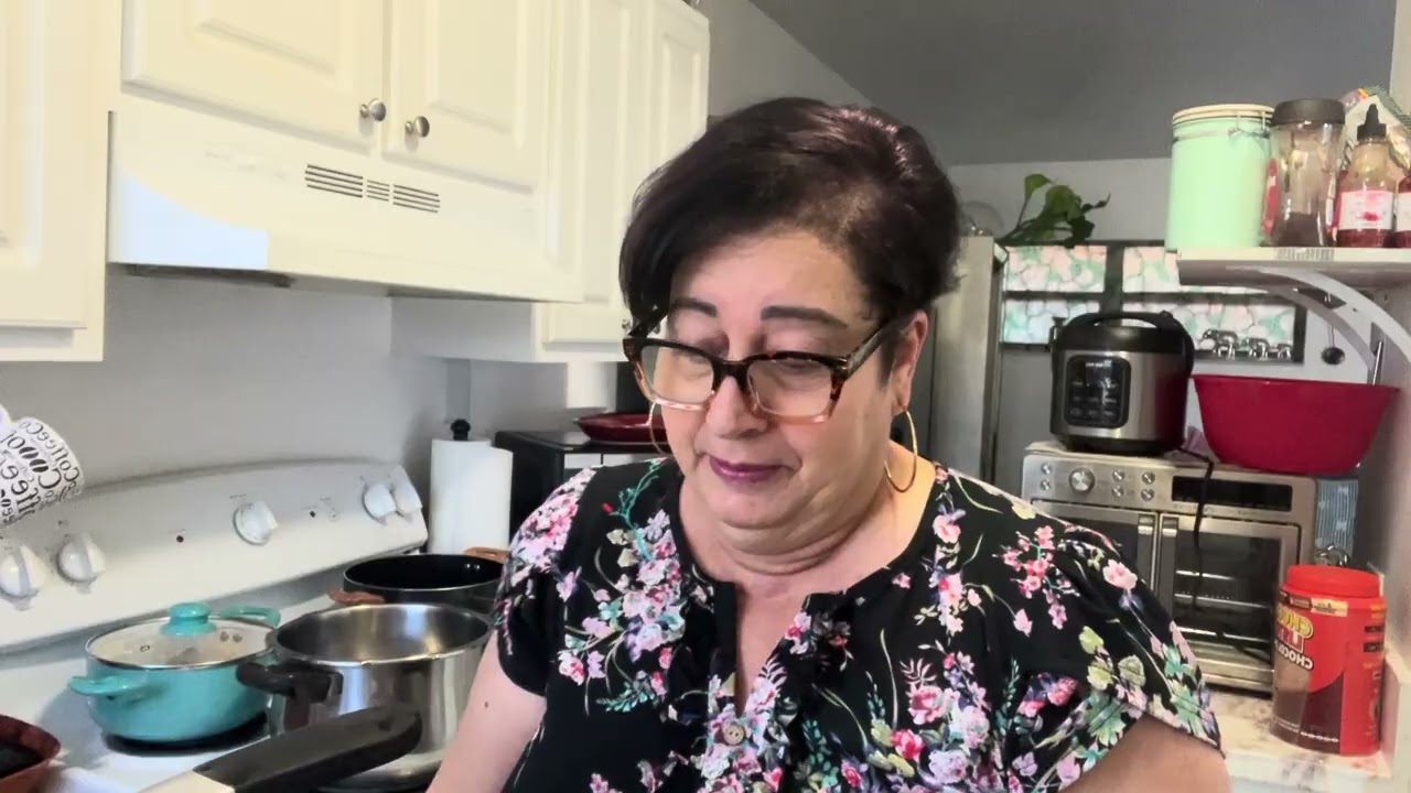 Que frio y cocinando 