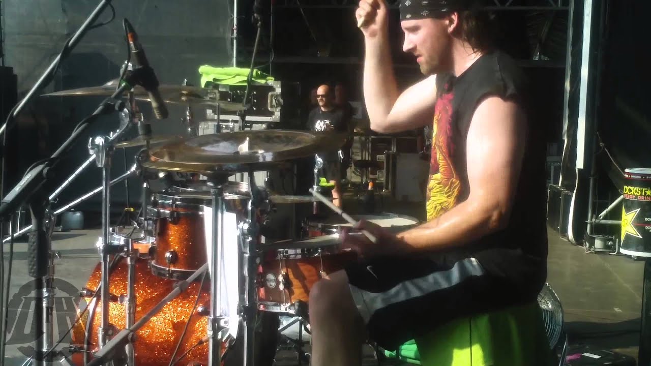 UNEARTH@This Lying World-Live METALFEST Poland 2013 (Drum Cam)