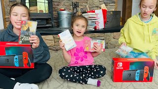 Target Haul! Cute Girls Unboxing the New Nintendo Switch! #nintendo #nintendoswitch #target #unbox