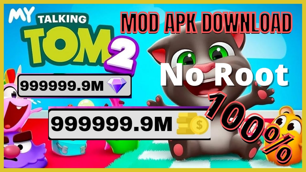 My talking tom 2 mod apk download (Unlimited Gold, Gems, Shopping