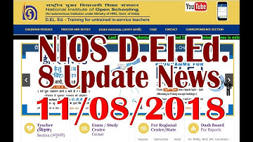 NIOS DELED NEWS UPDATE 11 AUGUST 2018 || Question Papers,Result,DELED NEWS || Everything Online