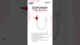 Dispoway 3 way stop cock with extension tube