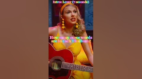 How many curse words are in each TS album? #shorts #shortvideo #swiftie #taylorswift