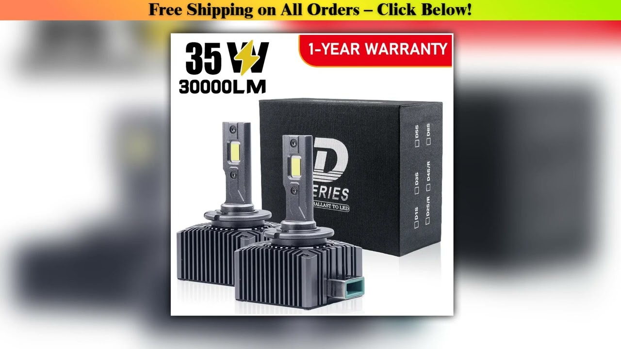 D SERIES D1S LED Car Headlights HID Bulbs D2S D3S D4S D5S D8S Turbo Lights 30000LM 6000K Auto Lamp