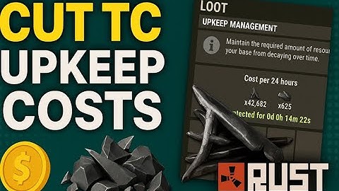 HOW TO: Cut your upkeep by 85%-ish #rust #rustgameplay #rustbuilding #4k