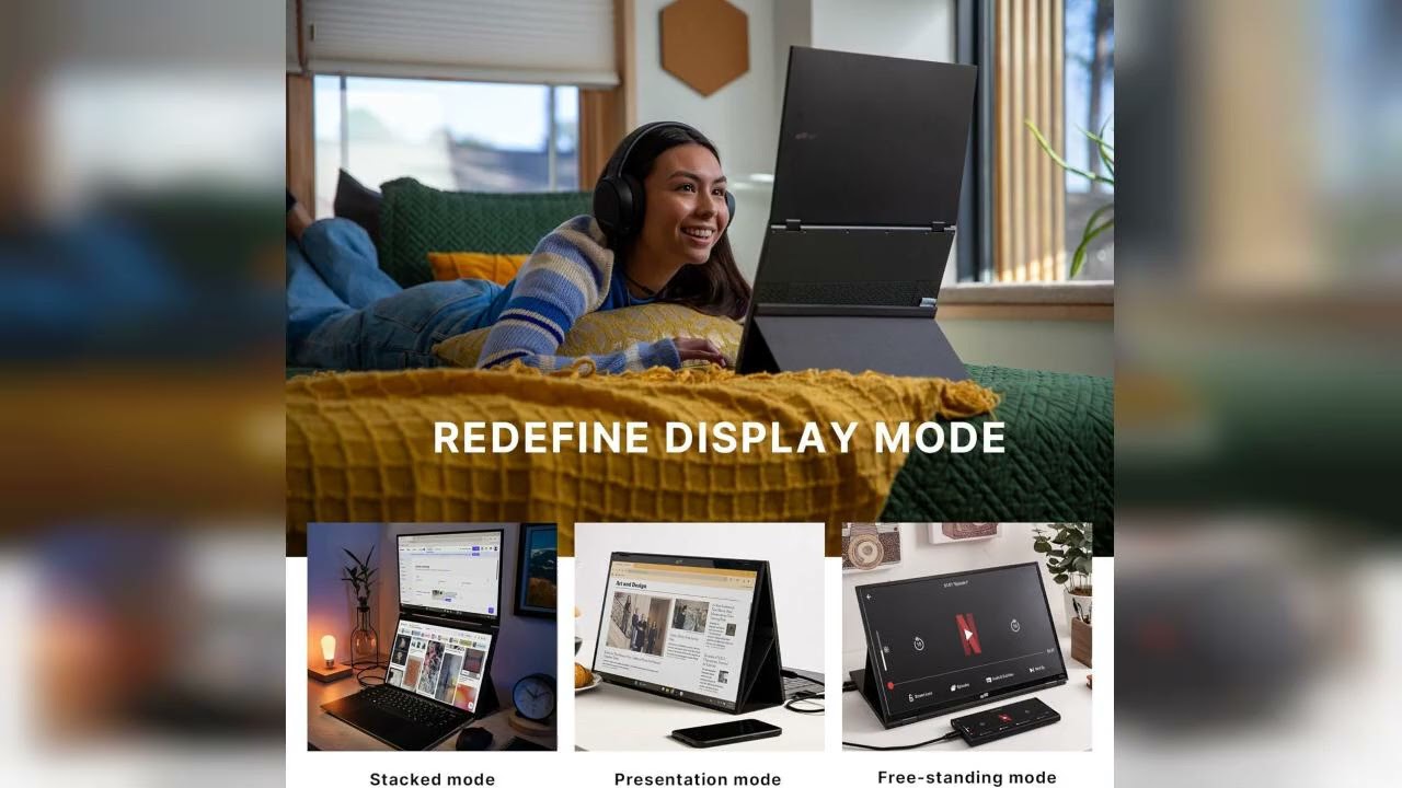 Review: New Mobile Pixels Duex Float 2.0 Portable Stacked Monitor, FHD IPS 15.6" Laptop Screen...