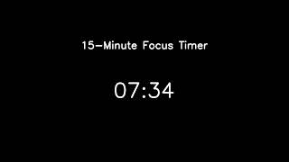 15-Minute Focus Timer – Join ChatGPT for a Study Session