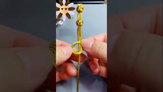 Beautiful Cord Knot for Beginners🛍️ #crochet #diy #handmade #shorts @GharKiBunai