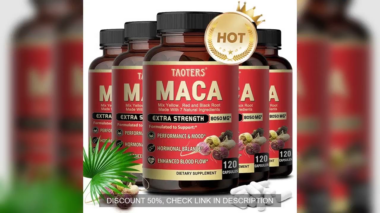 Maca root extract supplements support energy, endurance and athletic performance, mood and energy.