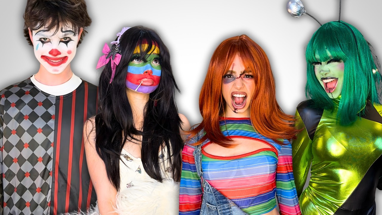 WE DID EACH OTHER'S HALLOWEEN MAKEUP! (AGAIN)