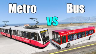 GTA 5 | METRO vs BUS ¿CUÁL es el MEJOR TRANSPORTE?
