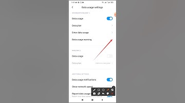 How to data warning limit size  2 MB setting  on redmi note 8