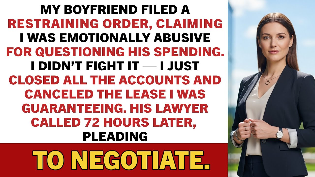 He filed a restraining order claiming I was “emotionally abusive” due to asking…