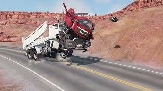 Cars vs Anti Tank Mines – BeamNG Drive realy? car fly crash or