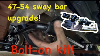 1947-54 Chevrolet 3100 sway bar upgrade and install!