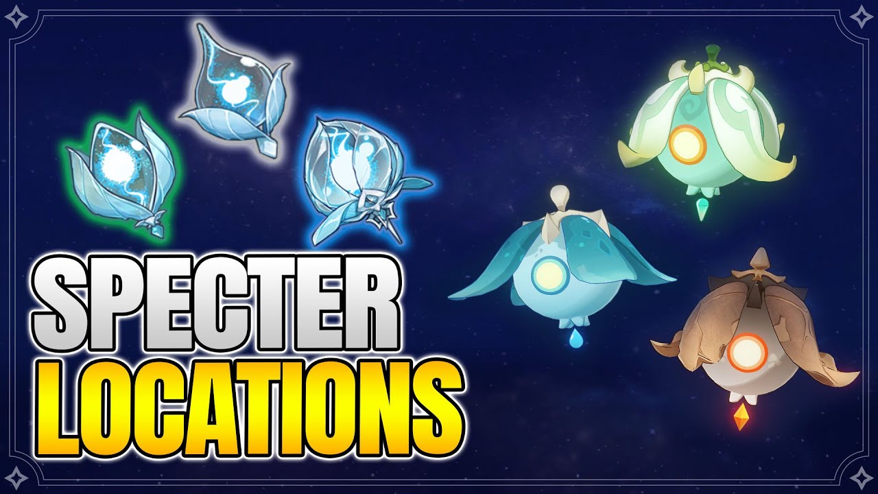 Specter Locations Spectral Husk Farming route 【Genshin Impact】 YouTube