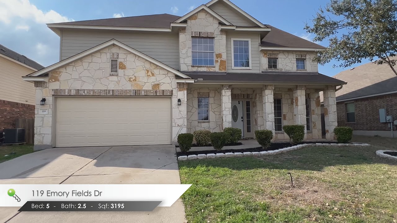 119 Emory Fields Dr Austin Home For Rent 5 Bed 2.5 Bath by Property