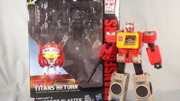 Transformers Generations Titans Return Leader Class Autobot Blaster Review