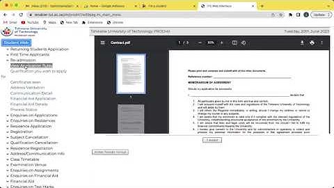 Tut online application