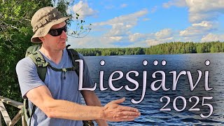 Liesjärven kansallispuisto - Patikointia ja yöpyminen Savilahden leiriytymisalueella
