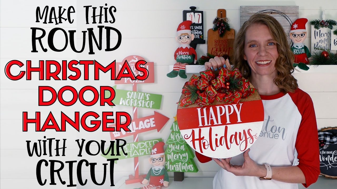 Make this Christmas Door Hanger with your Cricut YouTube