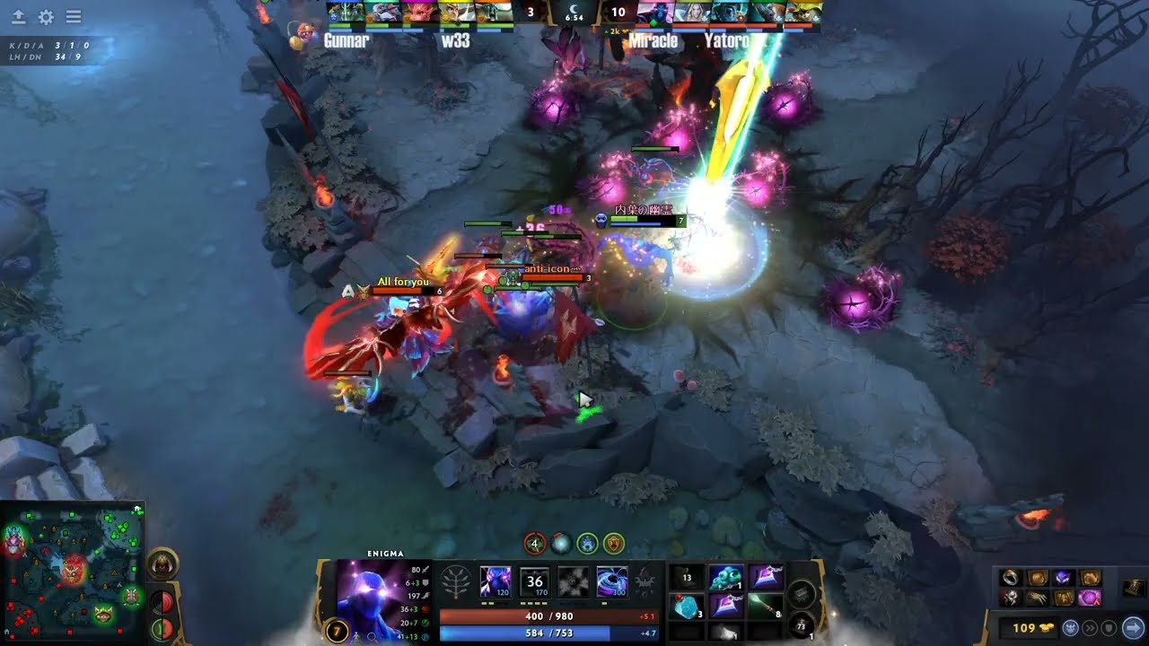 Miracle owning w33 & supports