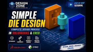SOLIDWORKS Die Design for Beginners | Simple Tool Design #solidworks  #DieDesign #toolanddiemaker