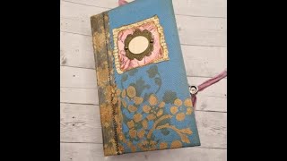 Junk Journal - Blue Lady - flip through - craft update