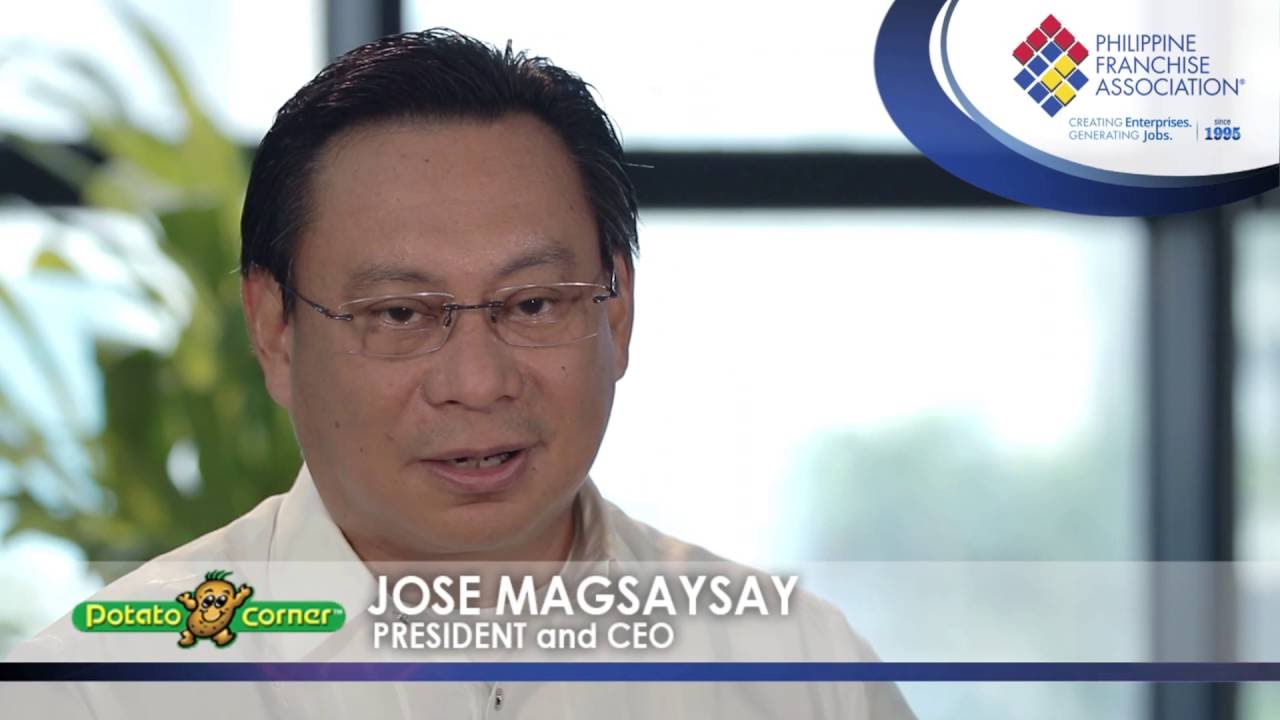 PFA Testimonials Jose Magsaysay President and CEO, Potato Corner