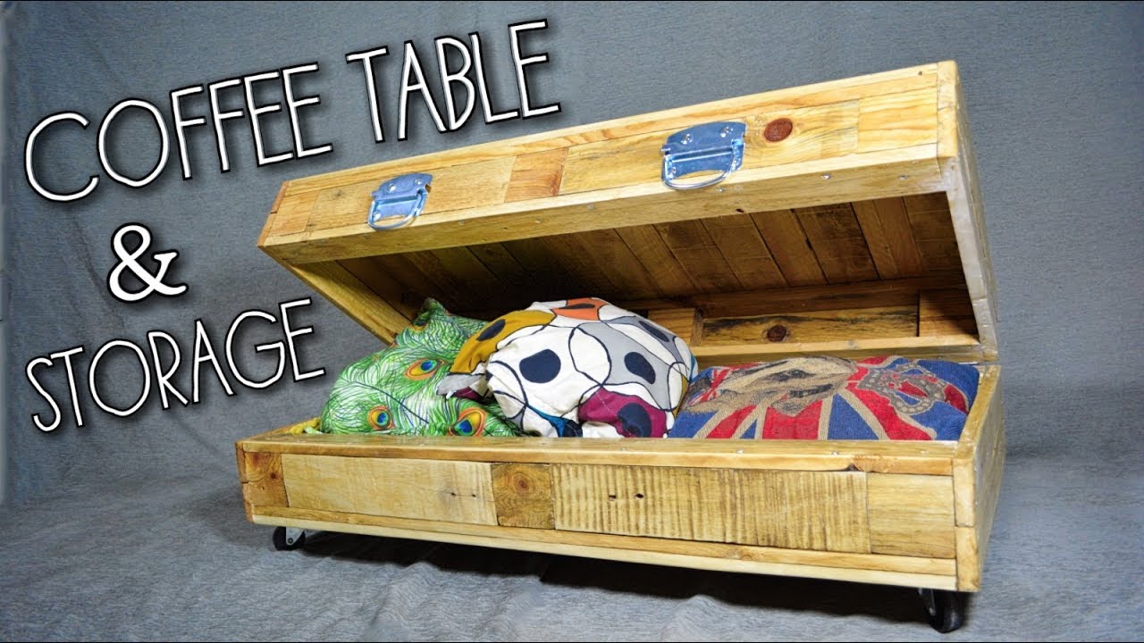 Coffee Table with Storage - 2017 Pallet Up Cycle Challenge (English subtitles)