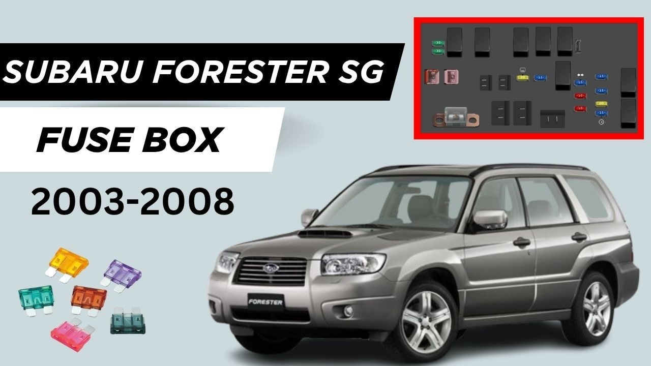 Subaru Forester SG (2003-2008) Fuse Box Diagram & Locations