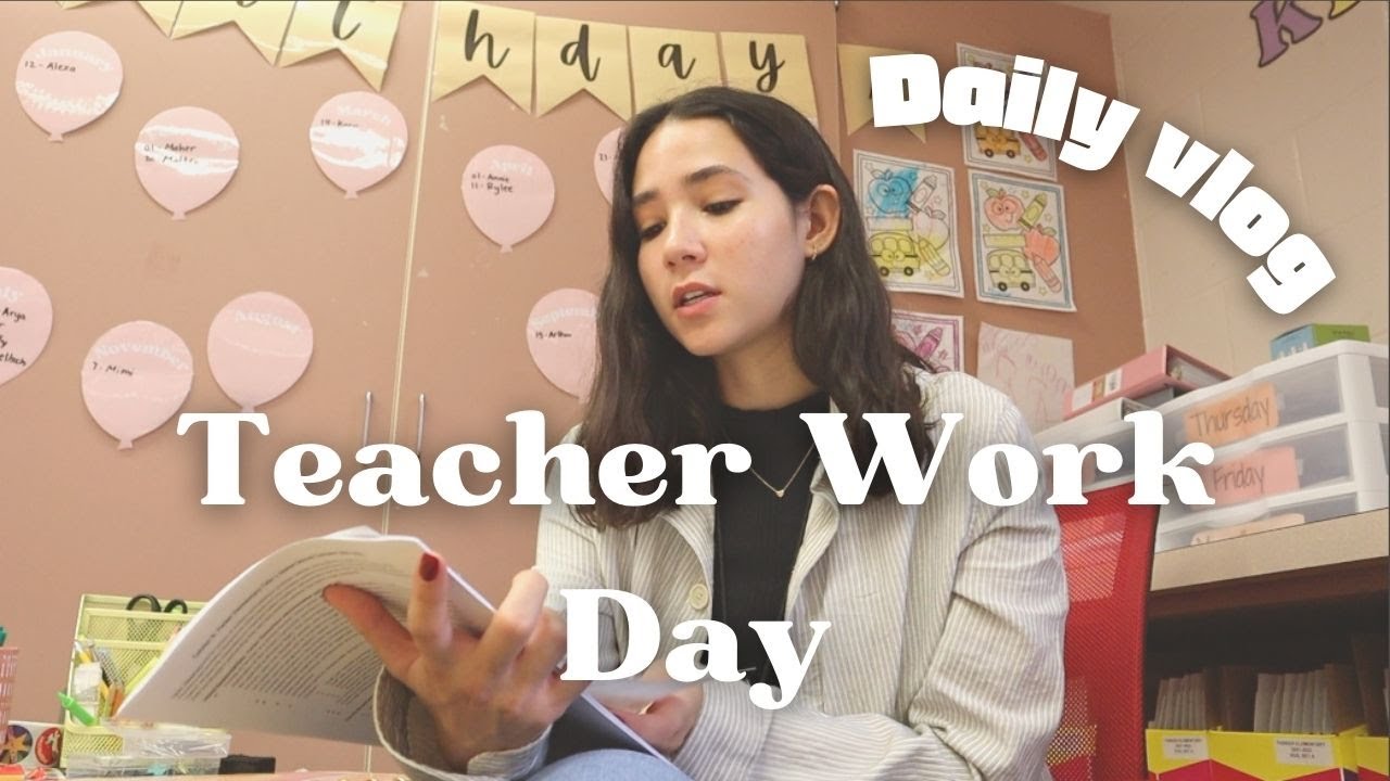 daily vlog kindergarten teacher work day YouTube