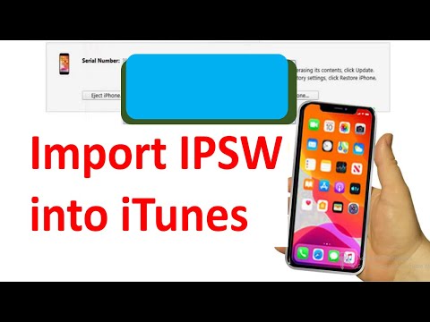 How to Import ipsw into iTunes | Complete Guide.