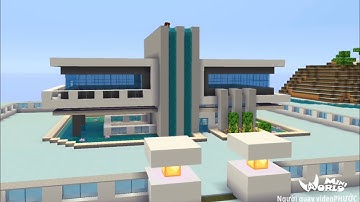 Cách xây nhà hiện đại (nhà 10) #MiniWorld | Modern House Tutorial Modern City(house10) #Minecraft