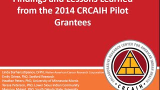 Celebrity CRCAIH Summit 2016: Pilot Grants Wealth