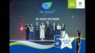 5 NĂM LIÊN TIẾP DE HEUS VIỆT NAM ĐƯỢC VINH DANH 'NƠI LÀM VIỆC TỐT NHẤT CHÂU Á'