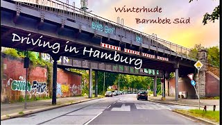 Driving in Hamburg *[Winterhude ➡️ Barmbek Süd]**[4K]*