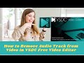 How to Remove Audio Track from Video in VSDC Free Video Editor | Remove Audio from Video in VSDC