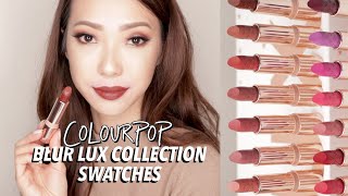 Colourpop Blur Lux Lipstick Swatches!