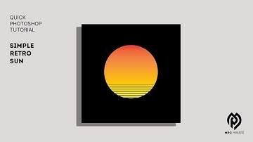 Simple Retro Sun Effect - Quick Photoshop Tutorial